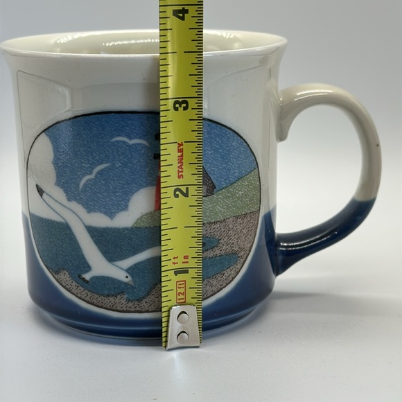 Vintage Otagiri Seaside Lighthouse Coffee Mug Hand Painted Pottery Japan - Picture 5 of 6